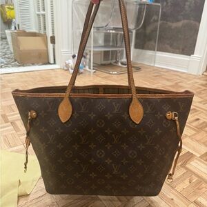 Louis Vuitton Neverfull MM - AUTHENTIC Classic Brown Tote